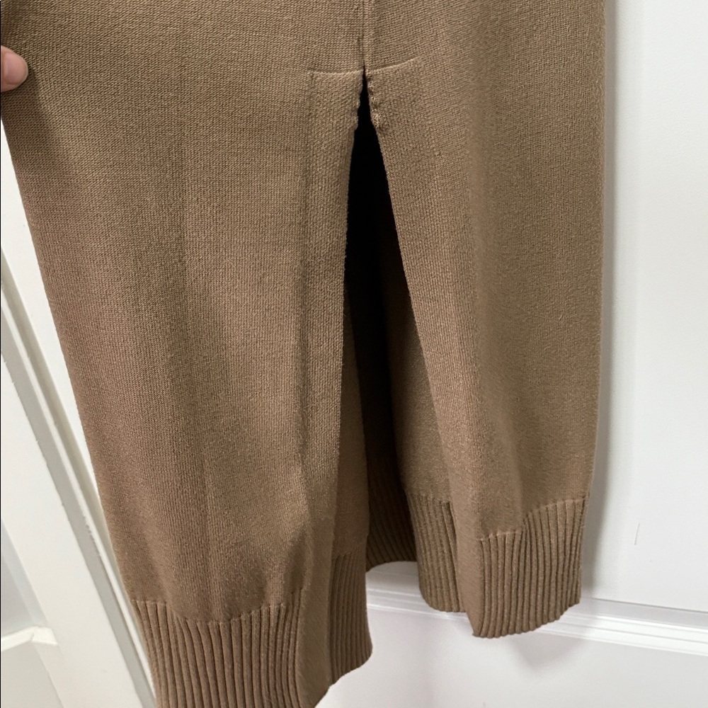 Splendid Cella Janeblog Long Sleeve Tan Midi Sweater Dress size Large - Picture 8 of 8